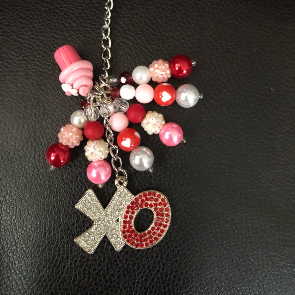 XO Handmade Purse Charm, One of a kind